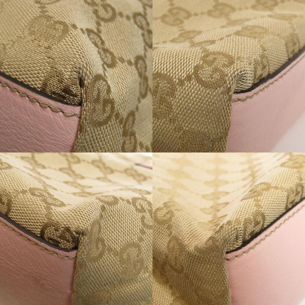 Gucci GG Canvas Sherry Line Tote Bag beige pink - Picture 10 of 11